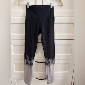 Lululemon Wunder Train 25” Ascending Light Engineer Silverscreen Black Size 2